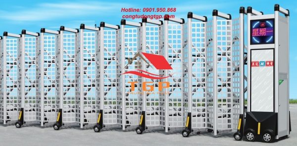 cửa cổng bãi xe tgp
